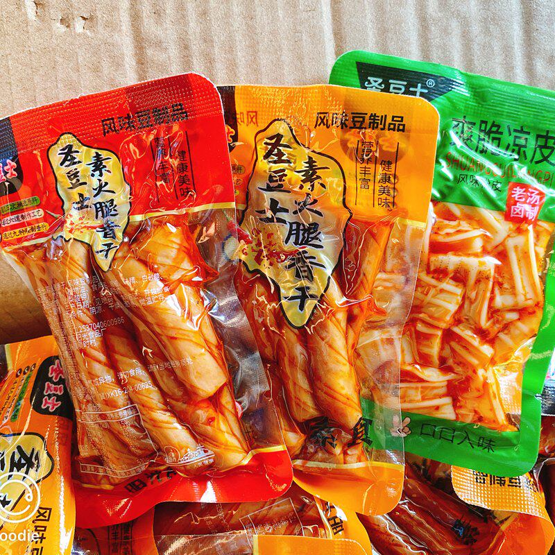 圣豆士豆干爽脆凉皮素火腿香干网红麻辣素食办公室零食小吃小包装