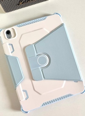 360旋转平板保护套可拆卸适用于苹果11代ipadair7防弯mini6抗摔matepadpro11华为10.4荣耀v6三星TabA8壳13寸