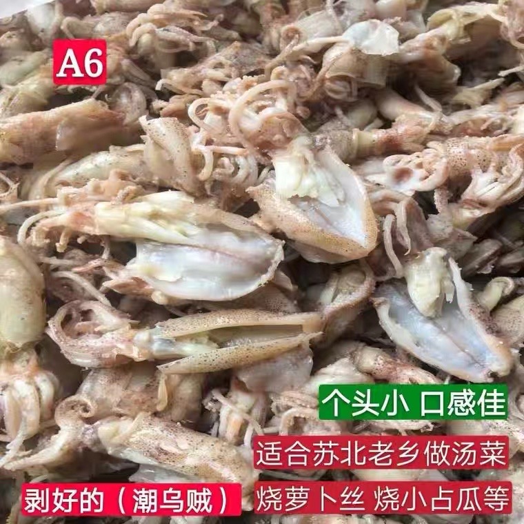 盐城滨海特产 500g野生小乌贼苏北乌子