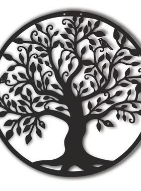 亚马孙金属铁艺生命之树客厅墙上饰品壁挂感恩节圣诞节家居