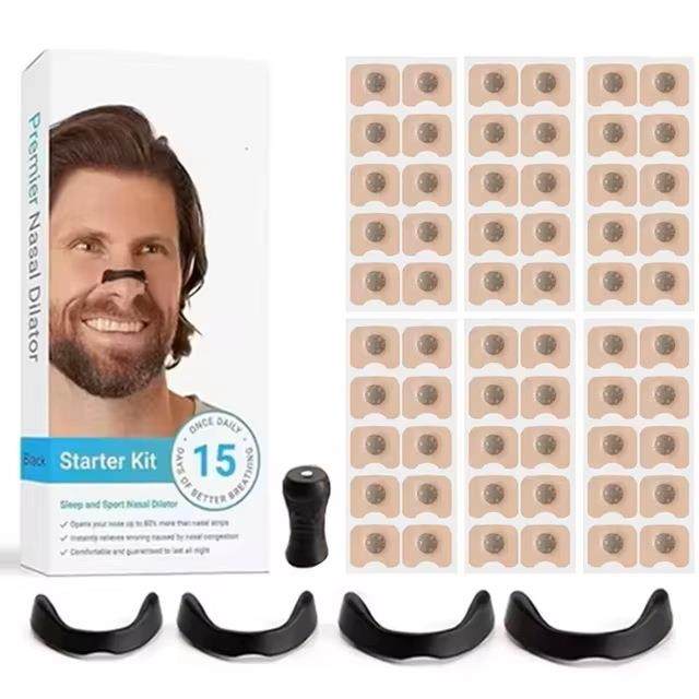 跨界鼻无品牌\/呼吸扩动器运防打鼾张鼻贴片鼻呼吸磁扩张器