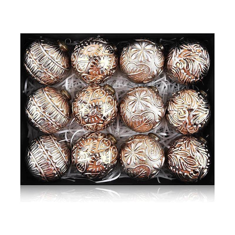 8976CM/1PCS复古圣诞球套装装饰品 圣节诞节室内日圣诞树装2饰品