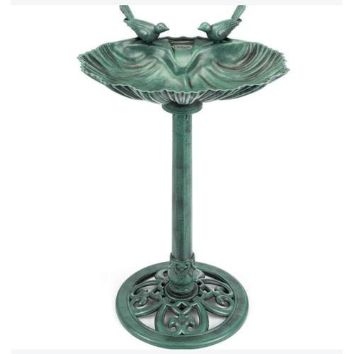 Temu园林花园户外塑料喂鸟器贝壳鸟盆贝壳鸟浴盆繁殖箱