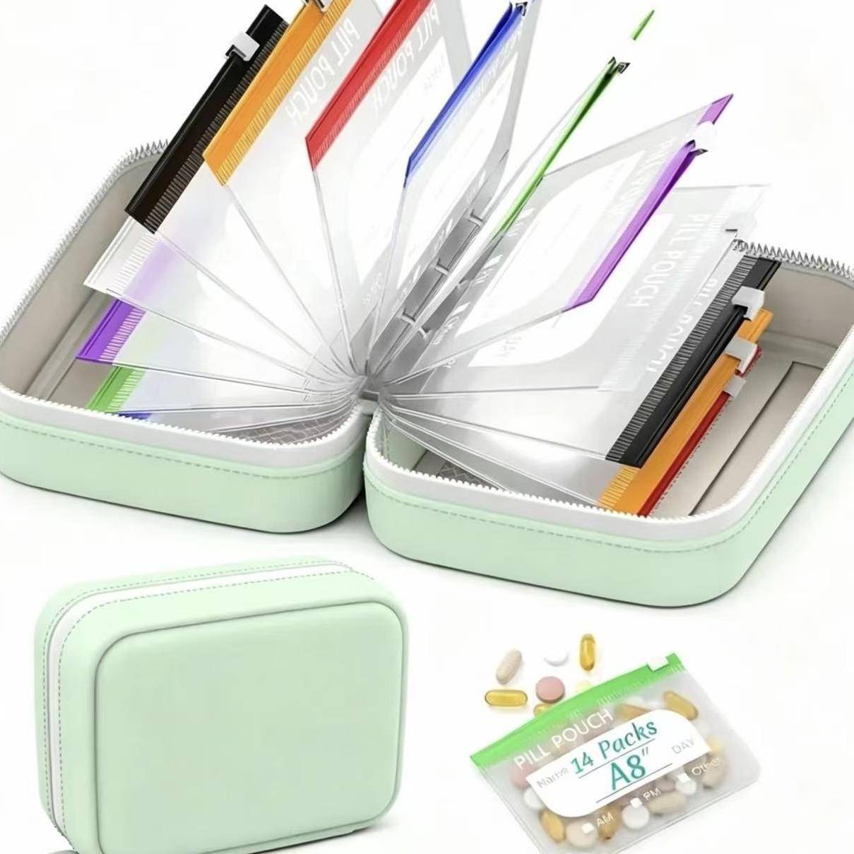 新品 A8 Waterproof Pill Pouch Set 大容量防水周用收纳盒