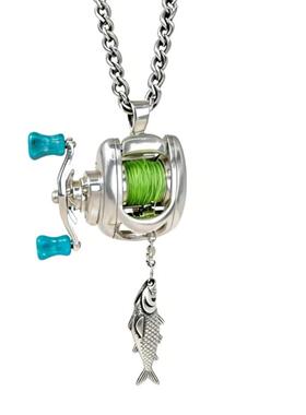 奇趣个性迷你路亚Fishing Reel Jewelry Set线轮首饰套装项链