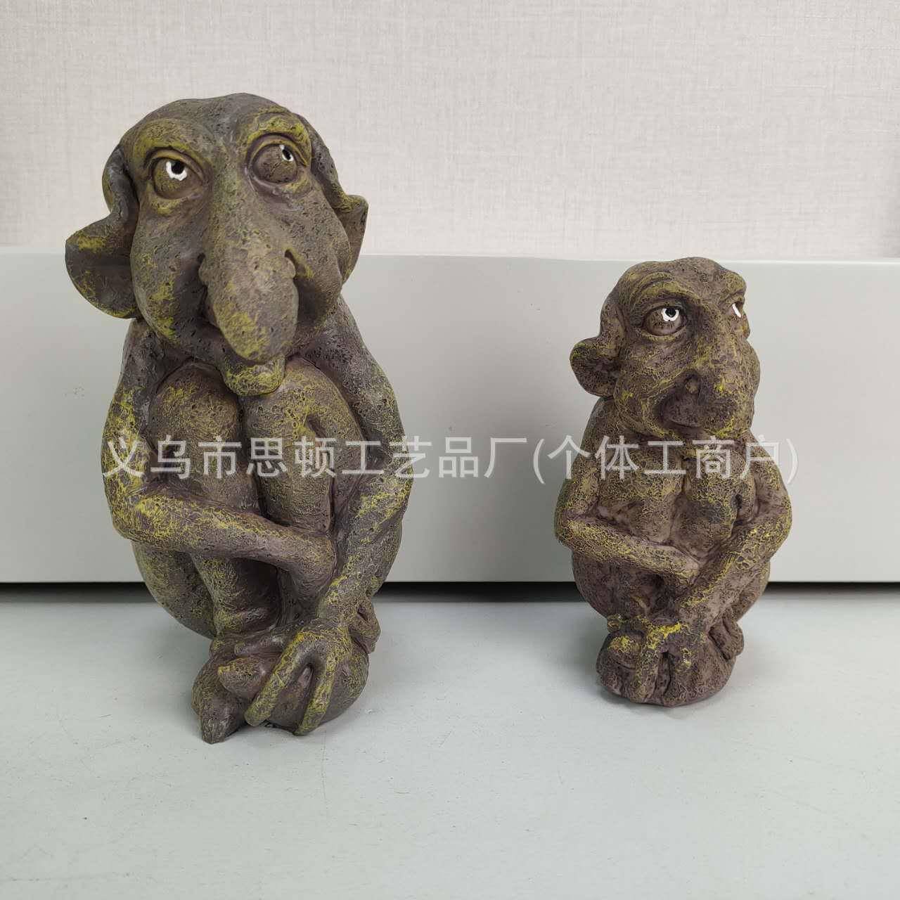 巨魔户外庭院摆件设计装饰品下水道的怪物创意恶搞摆件装修