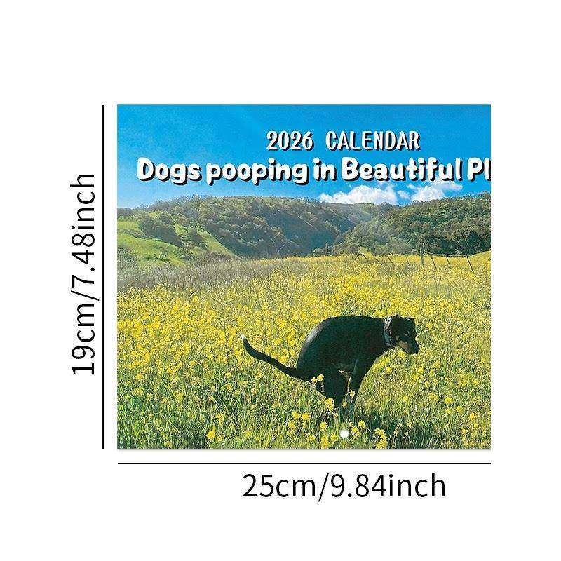 新202年NFP狗狗大创便品日历 意狗狗日历Dogs Pooping Calenda6r
