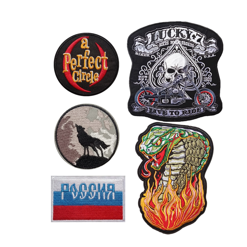 精致太空星球刺绣31a服装辅料多色花朵刺绣装饰带背胶斜纹布骷髅