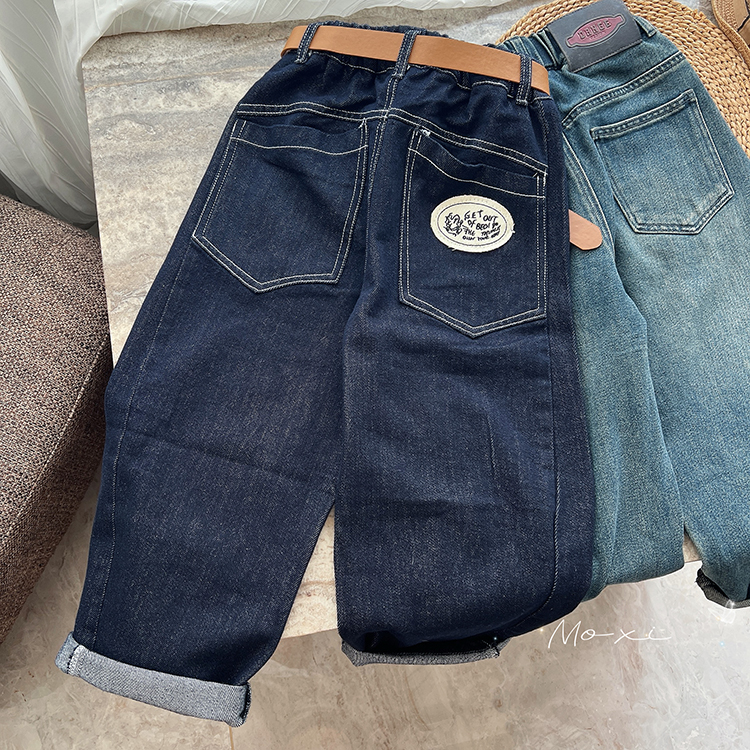 儿童秋季洋气百搭休闲牛仔裤