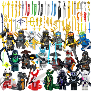 第19季加满都人仔黄金武器摩罗大师时空双子小人幻影忍者拼插积木