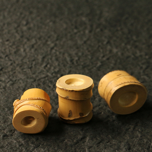 精选天然老竹鞭精工打磨制作老料天然老竹子竹根茶道茶具盖置壶盖