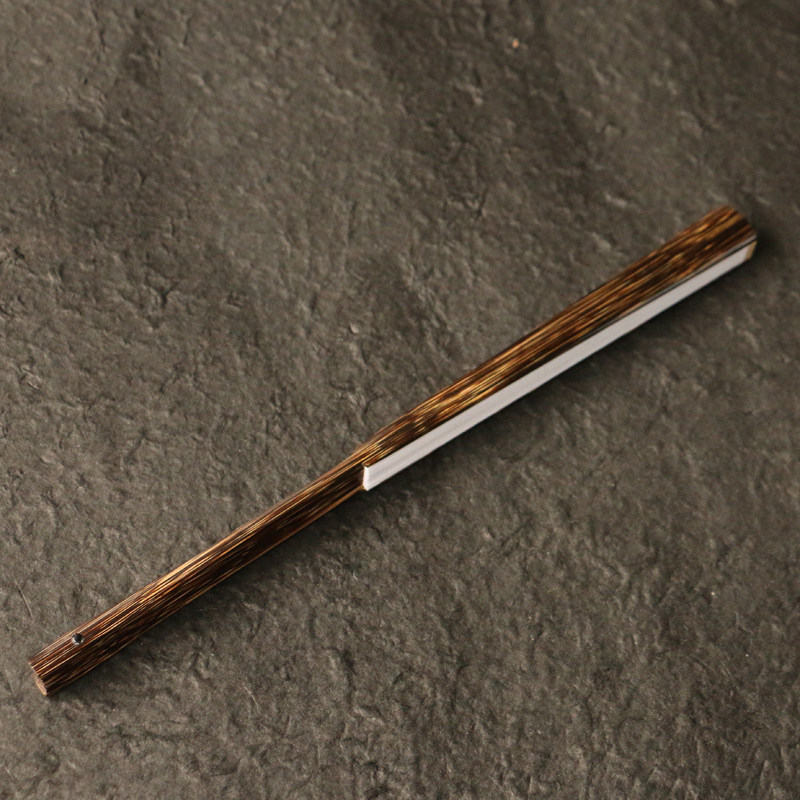 安吉名家王光林本工监制金丝竹老料纯手工精工制作文人折扇竹扇子