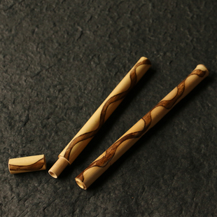 长24厘米1.8厘米精选天然异形龙纹竹斑竹老料纯手工精工制作香筒