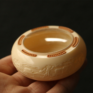 沪上名家杨连平本工纯手工精工制作雕刻车轮有机万体鸣虫器具虫盒