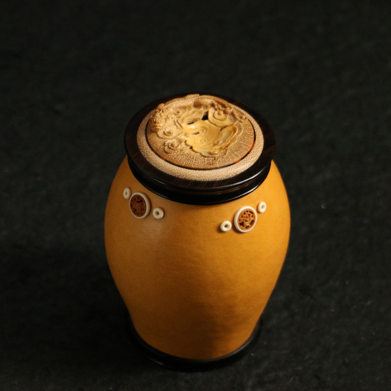 一物一拍大号河北保定葫芦蝈蝈罐东阳名家张念超本工雕刻鸣虫器具