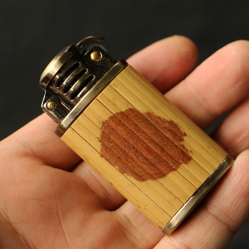 福建红香妃老料贴片纯手工精工制作点火器抽烟器具文玩收藏把件