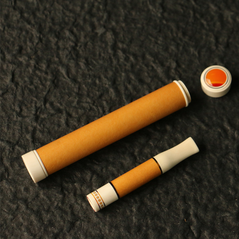 沪上海派精工制作猛犸牙口盖葫芦烟嘴点火器点烟器一体过滤器套装