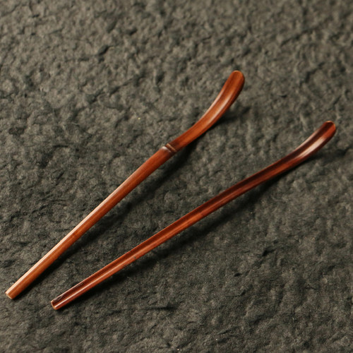纯手工精工制作百年老煤竹茶拨