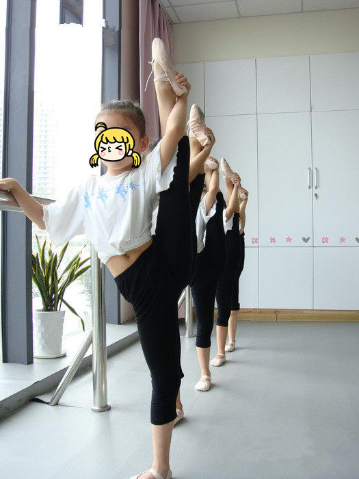 棉儿童紧身舞蹈裤练功裤七分小孩舞蹈基本功健美操九分练功裤夏