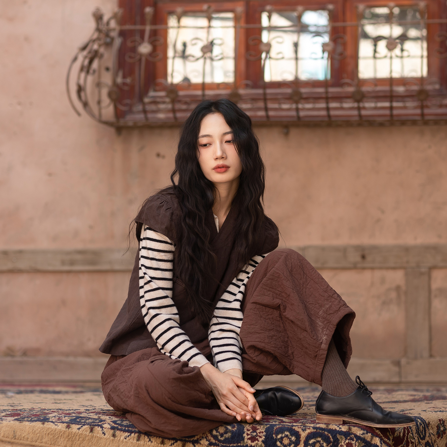 大拙秋日穿搭舒适亚麻棉休闲裤