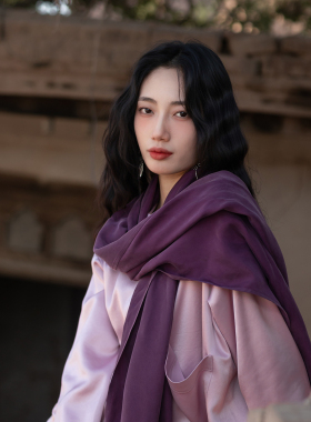 大拙怕冷星人暖冬好物   铜氨丝超长超大围巾 / 披肩