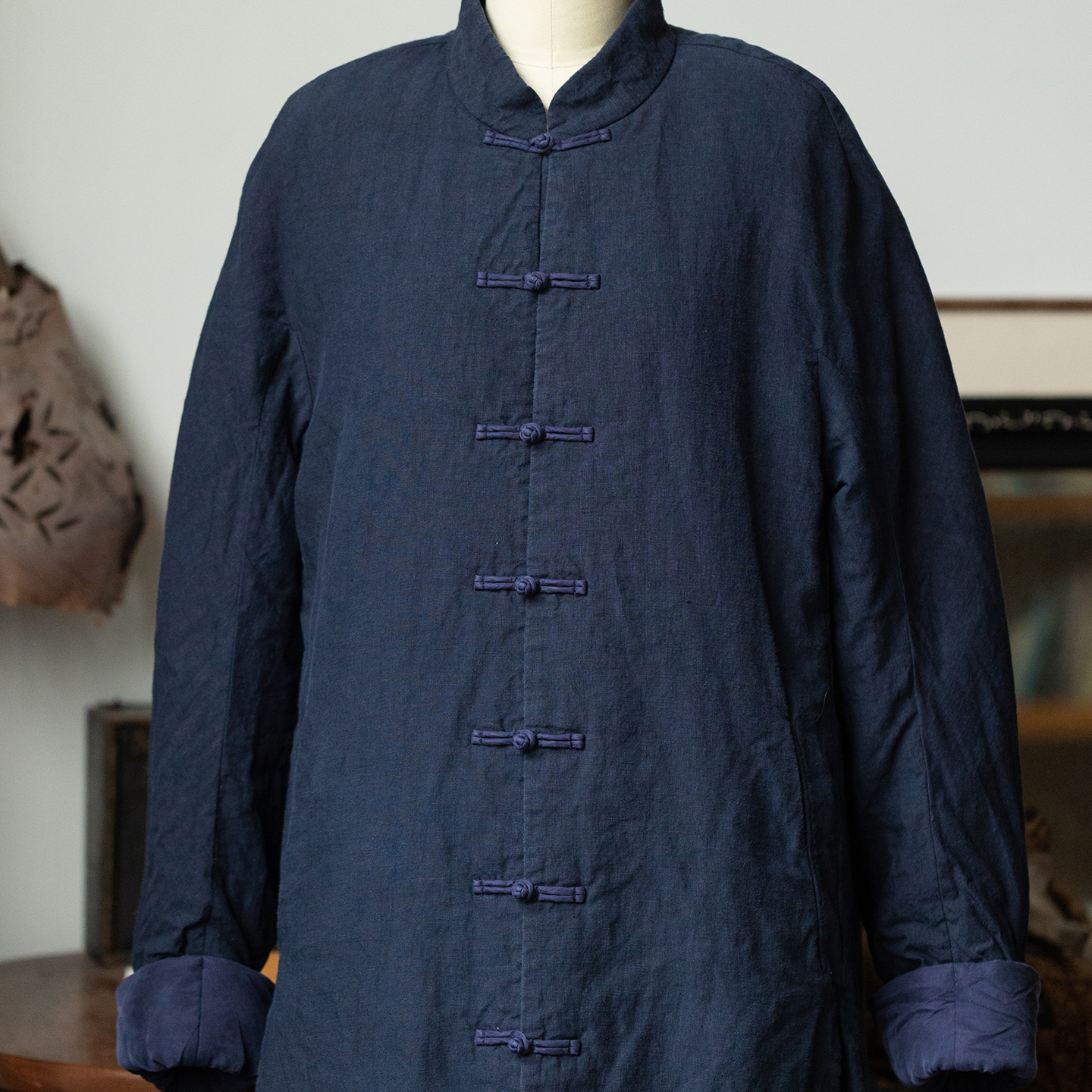 大拙国风国潮立领盘扣保暖棉衣