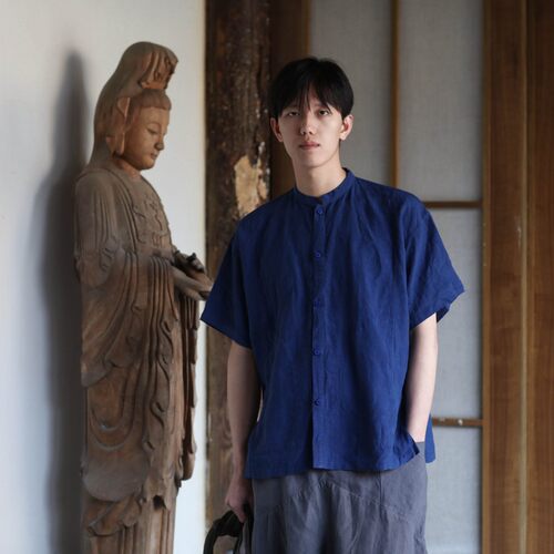 大拙宽松款短袖简约衬衫