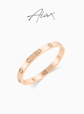 时尚分享的店AIAX女王节LOVE时尚百搭简约气质饰品圆形手镯TSS692