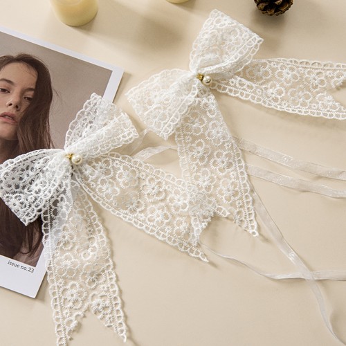 田园唯美蕾丝蝴蝶结绑带