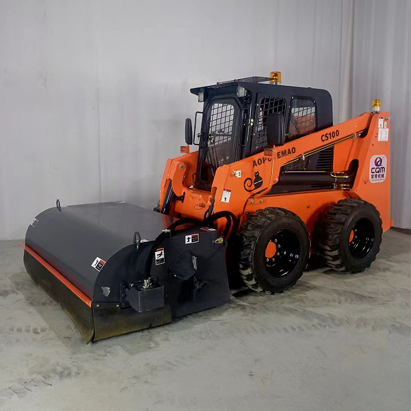 滑移装载机封闭式清扫器 铲车加装铣刨沥青混凝土路面砂石扫地机