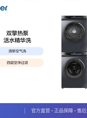 Haier/海尔 EG100PRO89+EHGS100PRO89 洗烘套装10公斤直驱精华洗
