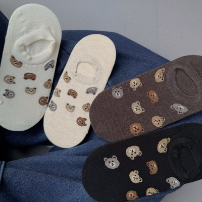 低帮浅口运动隐形防滑不掉跟棉袜