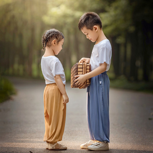 长裤棉绸灯笼裤冰丝防蚊裤开档