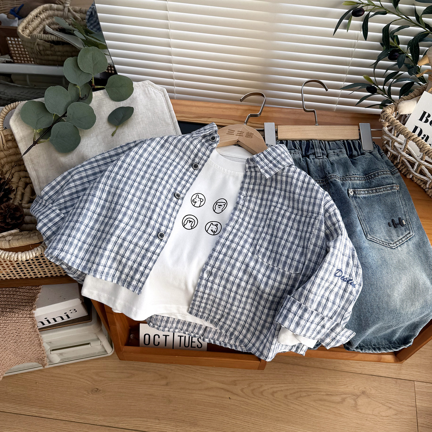 儿童春季新款男童衬衫宽松童装格子长袖女宝宝韩版休闲百搭外套,童装/婴儿装/亲子装,衬衫,淘宝优惠券,粉丝福利购,淘宝优惠卷