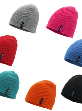 儿童帽子秋冬季男童套头帽糖果色街头雪帽黑色毛线帽女宝宝针织帽