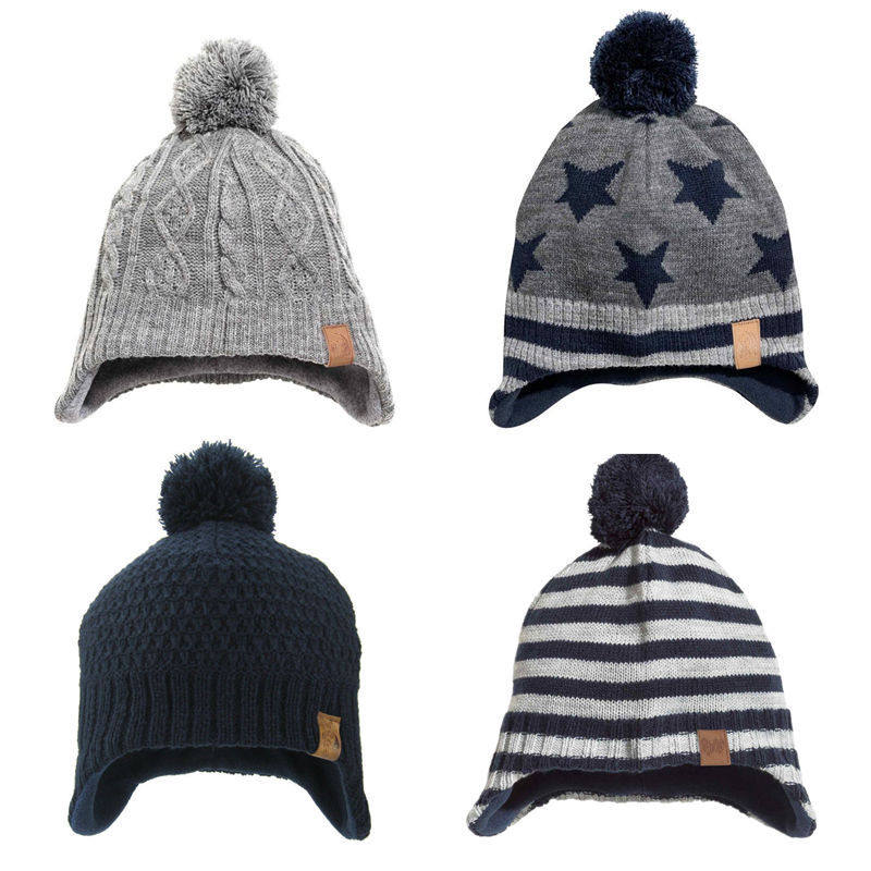儿童帽子秋冬季男童护耳帽潮款舒适套头帽加绒温暖皮标女童毛线帽,童装/婴儿装/亲子装,帽子,淘宝优惠券,粉丝福利购,淘宝优惠卷