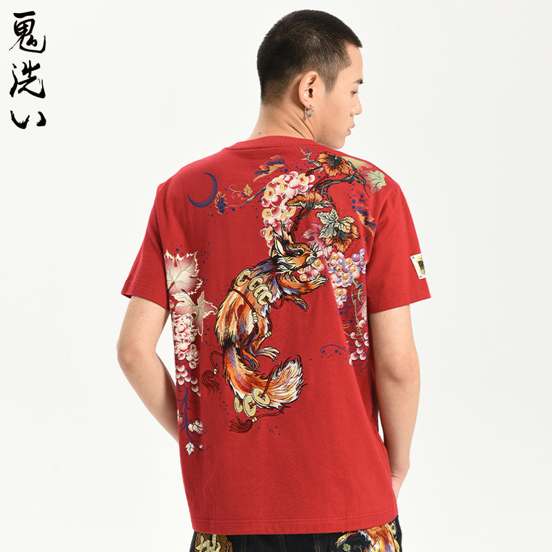 ONIARAI圆领T恤泥棒蓝鼠年限定