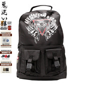 鬼头印花双肩包男 oniarai鬼洗 潮牌冬季 20BA412