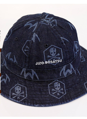 oniarai鬼洗地藏满印LOGO男士渔夫帽 21JA408