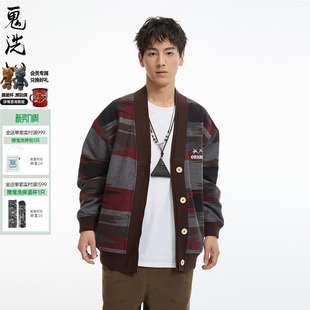 A640003 石器时代迷彩针织外套男式 ONIARAI 鬼洗黑标秋冬新品