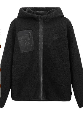 ONIARAI/鬼洗24春新品鬼洗腰果花元素男士加绒保暖外套  B330047