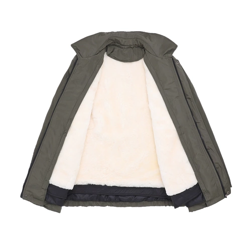 Шерстяная куртка, демисезонный пуховик, для среднего возраста