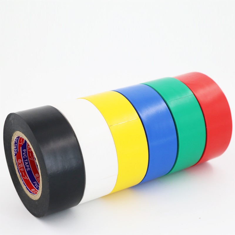 电工胶布绝缘胶带50米大卷pvc防水耐高温阻燃超薄加宽黑电线进口
