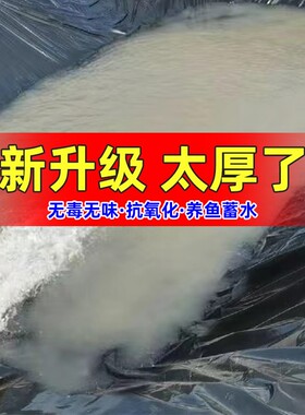 鱼塘防渗膜hdpe土工防水布农用复合塑料薄膜鱼池专用黑色地膜加厚