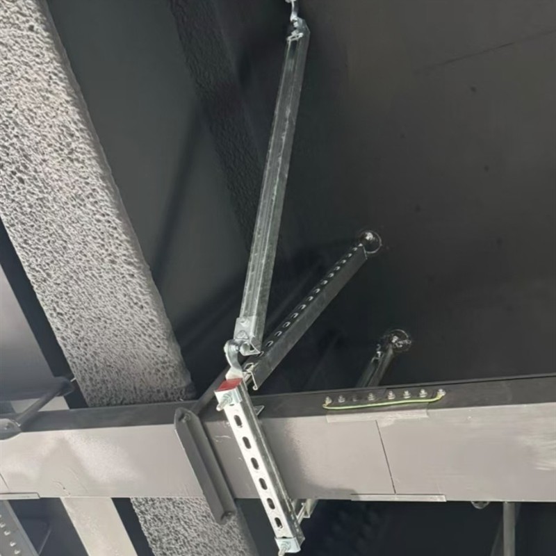 抗震配件C型钢消防桥架风管 抗震支架抱箍炼接件