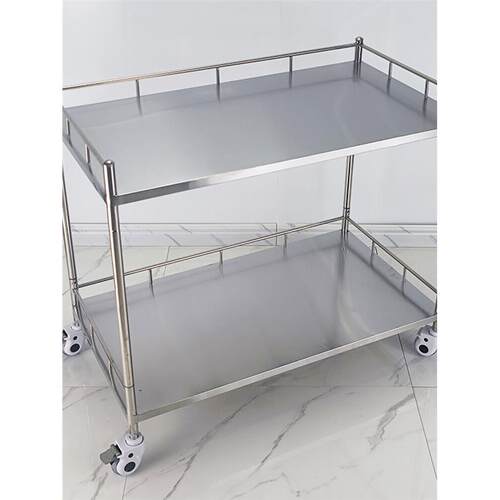 定制加厚不锈钢器械车医