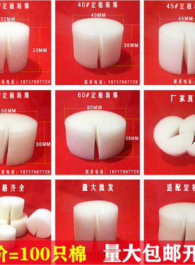 水培蔬菜定植棉圆形定植海绵固根器无土栽培设备育苗块种植棉包邮