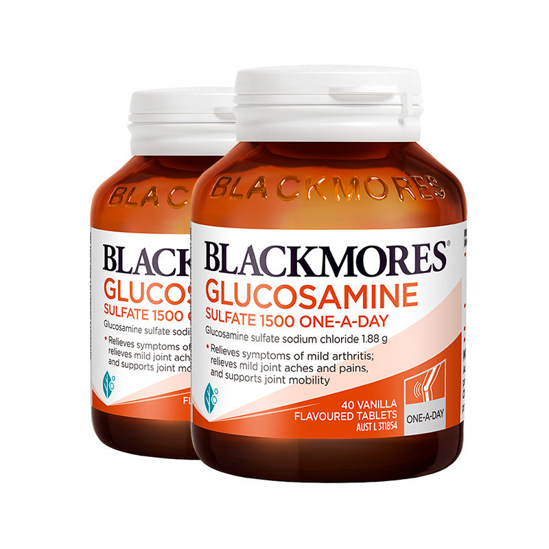澳佳宝BLACKMORES维骨力硫酸氨基葡萄糖40粒关节灵*2瓶官方正品