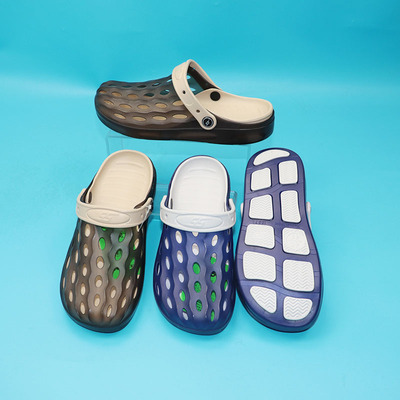 林润1157男士沙滩洞洞包头鞋