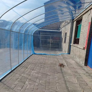 农村房前暖棚半坡棚阳光棚保温棚抗风抗雨防冻棚